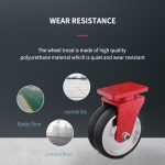 JQR092 Plate-Mount Dual-Wheel Caster