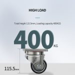 JQR062/B2 Heavy-Duty Swivel Dual-Wheel Caster