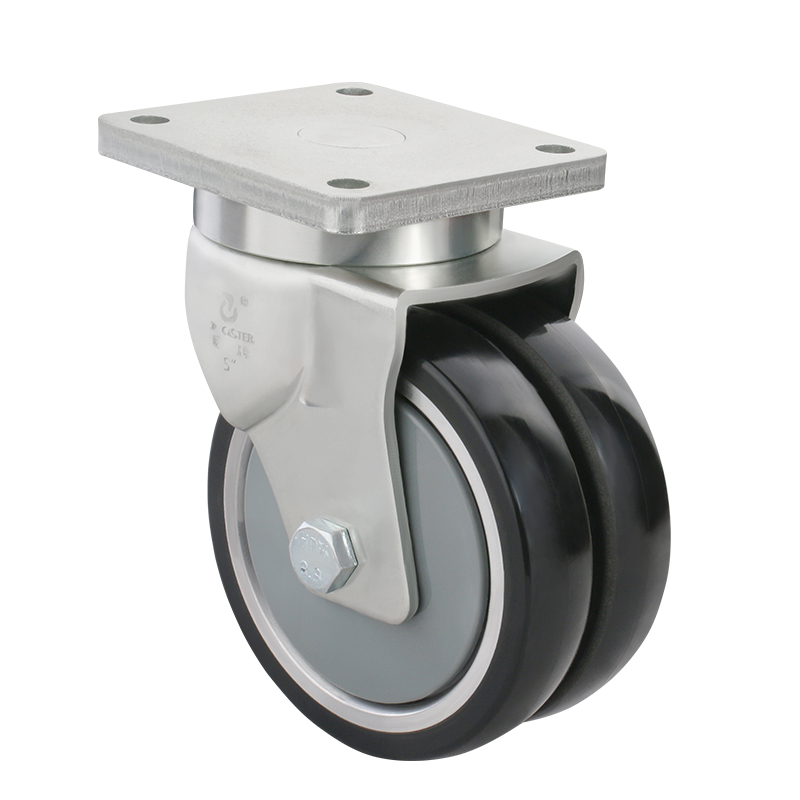 JQR062/B1 Heavy-Duty Swivel Dual-Wheel Caster