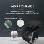JQR092-EC 150mm Dual-Wheel Caster