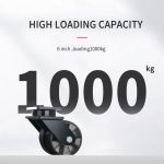 JQR092-EC 150mm Dual-Wheel Caster