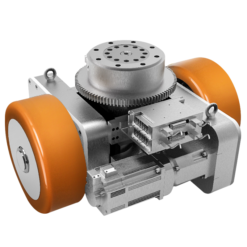 Hydraulic lifting differential wheel set