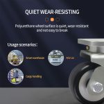 JQR263 Two-Stage Shock-Absorbing AGV Caster