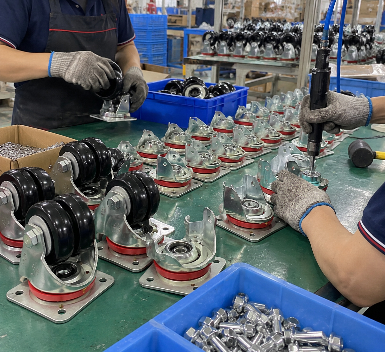 JP CASTER 脚轮装配与批量生产