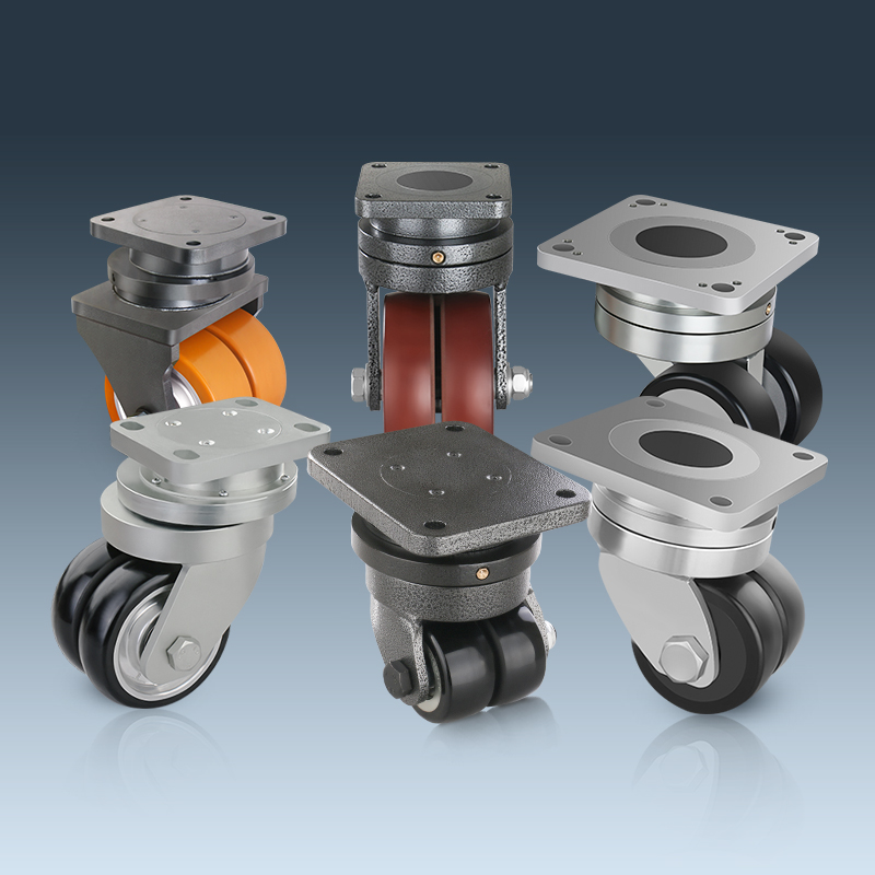 Double rotary casters